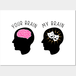 Brain Full Of Broadway Lyrics Posters and Art